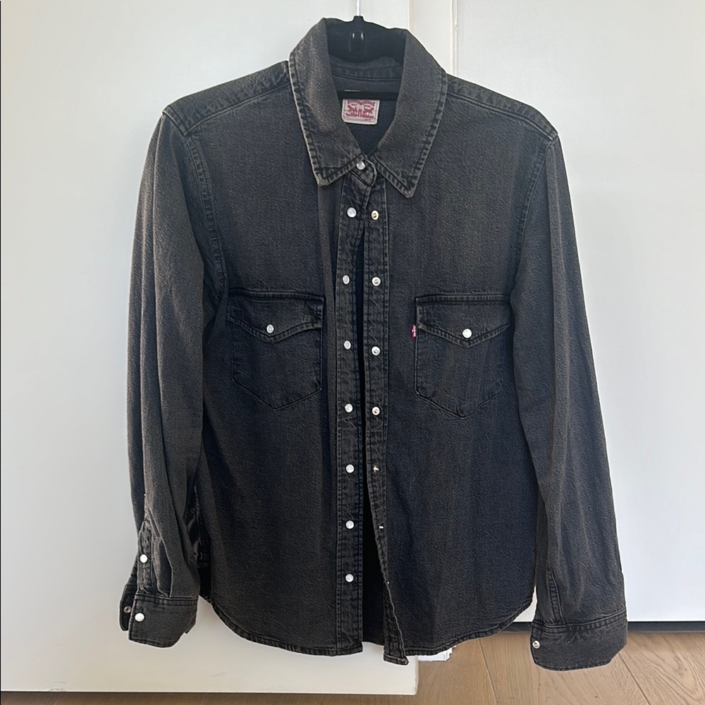 Levi's Black Denim Shirt Jacket